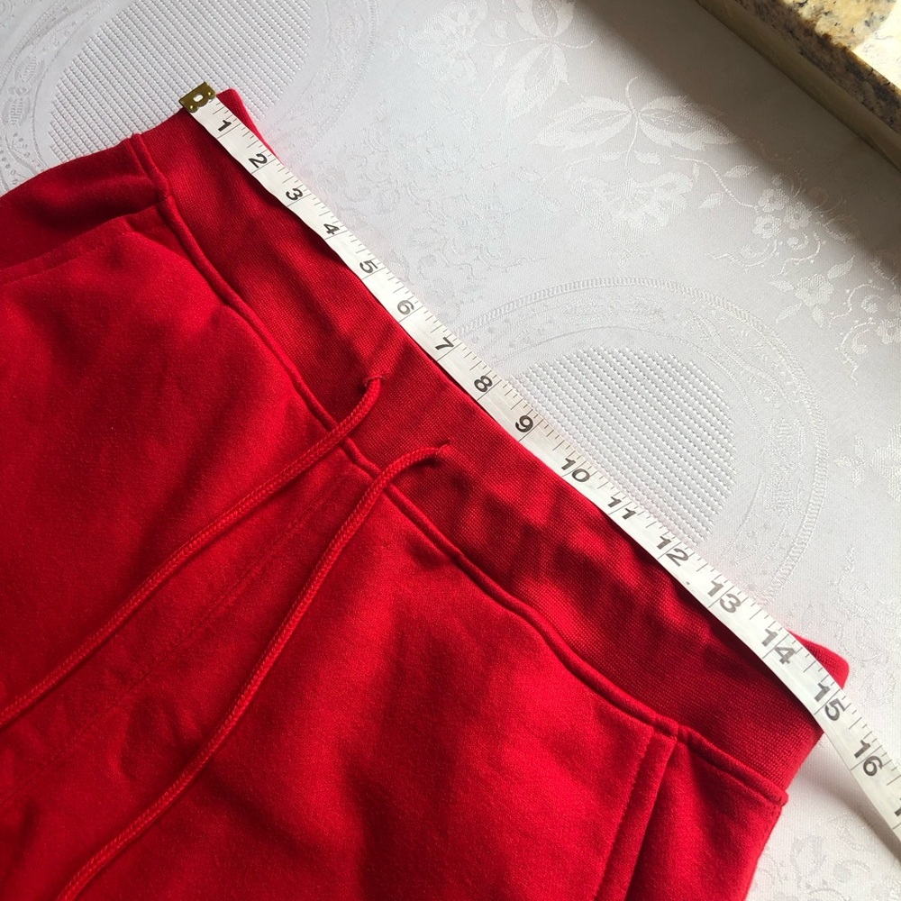 Berkeley Jensen Red Fleece Cuffed Joggers Sweatpants Women’s Size M Drawstring - Picture 13 of 16